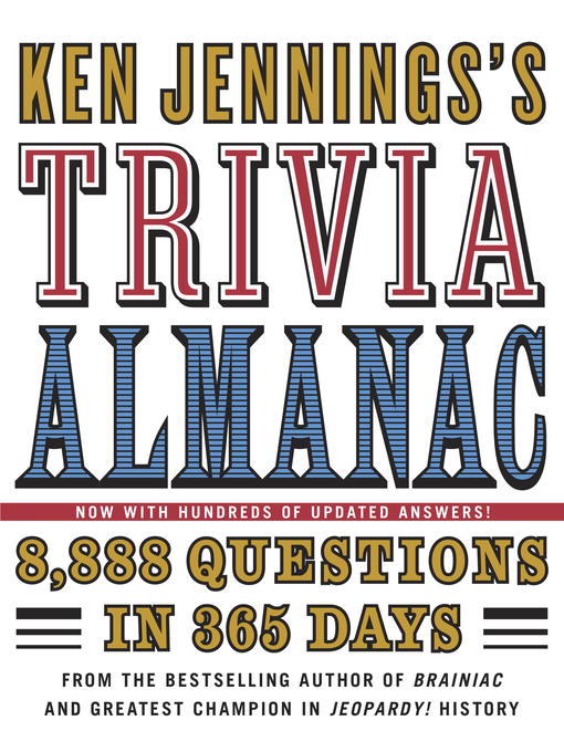 Title details for Ken Jennings's Trivia Almanac by Ken Jennings - Wait list